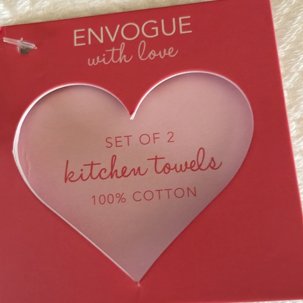 Valentine’s Day themed dachshund kitchen towels set of two